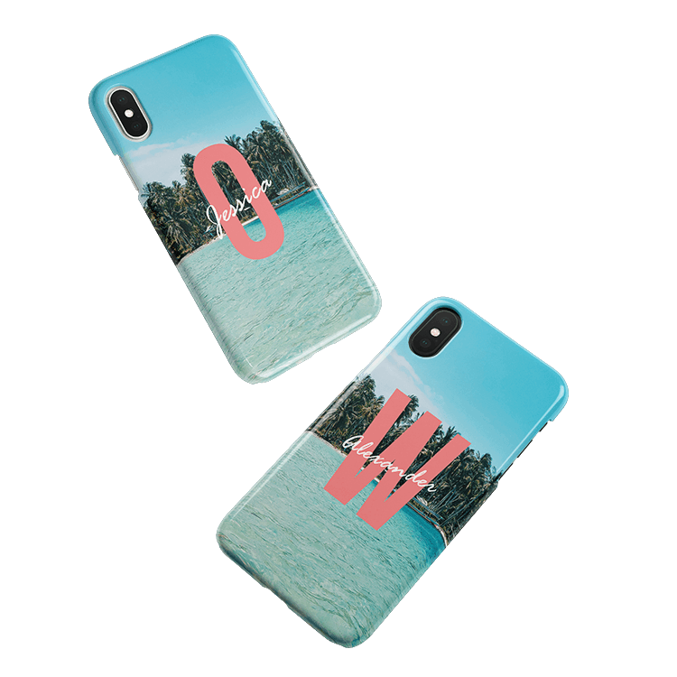 Mettez votre monogramme sur une coque Samsung Galaxy S9 smartphone